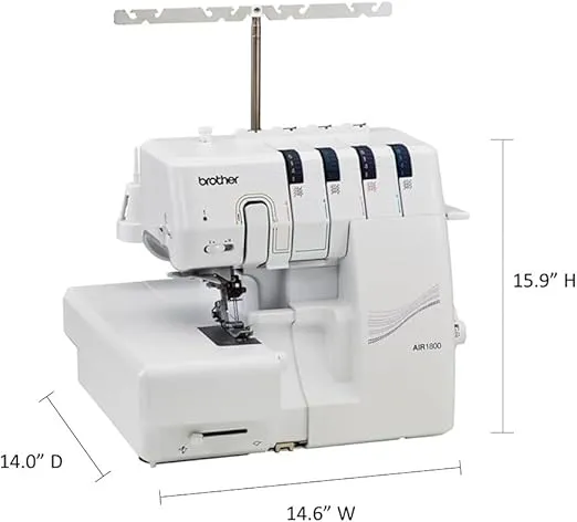 Brother AIR1800 Air Serger with Jet Air Threading, 2/3/4 Thread, LED Lit Work Area