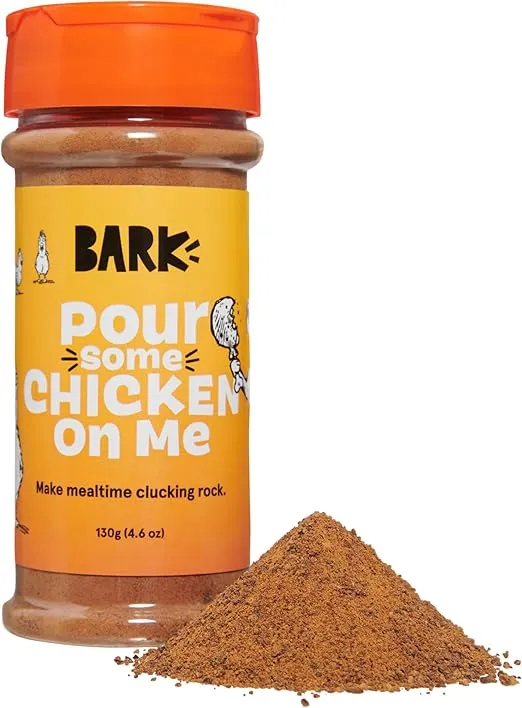 BARK Chicken Dog Treat Topper - High Protein, Limited Ingredients for All Breeds - All Life Stages, Rosemary Extract for Large & Small Breeds, Elevate Dog Food Dining, Shake & Pour for Dog Bowls