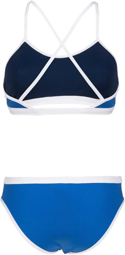 ARENA Performance Icons Solid Women's Two-Piece Swimsuit Cross Back MaxLife Bikini Pool Training Suit