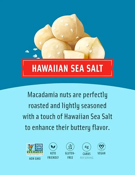 Mauna Loa Premium Hawaiian Roasted Macadamia Nuts, Island Classic Variety Pack,4 Ounce (Pack of 3)