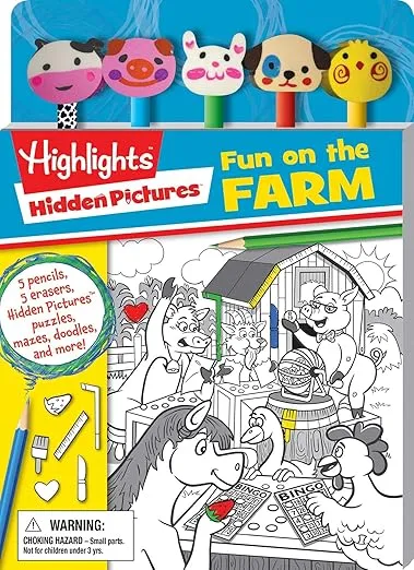 Highlights: Hidden Pictures: Fun on the Farm (Pencil Toppers)