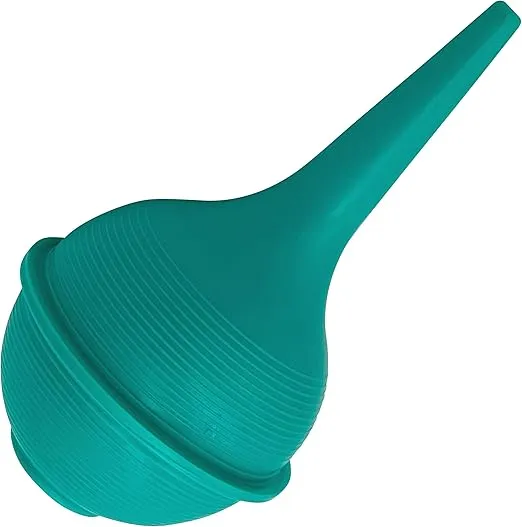 1pk Sterile Ear Syringe 3oz / 90ml Green Rubber Bulb for Washing & Wax Removal