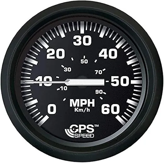 Faria Euro Black 4" Speedometer 60MPH (GPS)