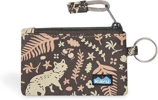 KAVU Stirling Double Sided Slim Cotton Canvas Zip Wallet
