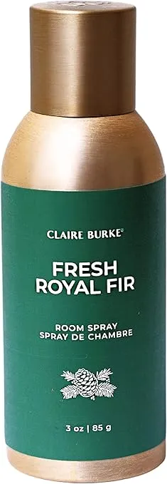 Claire Burke Fresh Royal Fir Air Freshener Spray, Crisp and Fresh Scent for Home and Bathroom, 3 oz, 1 ct