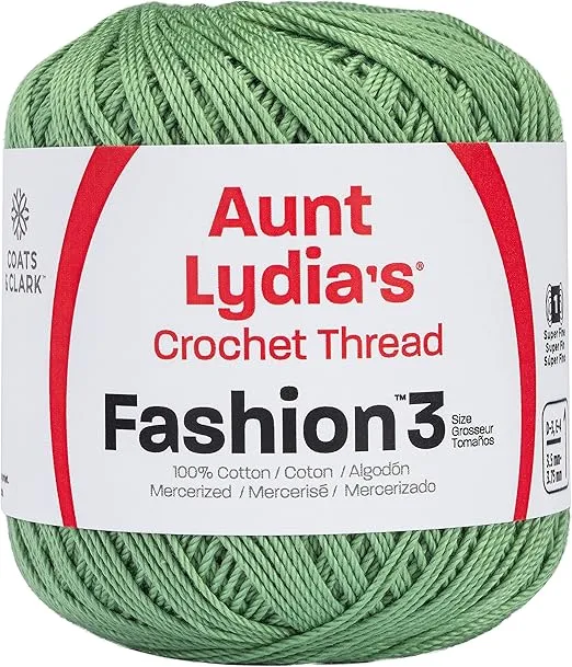 Red Heart Fashion Crochet Thread, 3, Sage