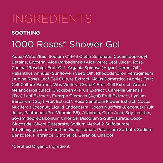 Andalou Naturals 1000 Roses Soothing Shower Gel, 8.5 Ounce