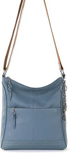 The Sak Lucia Leather Crossbody Purse - Premium Leather Women's Handbag for Everyday & Travel - Cross Body Bag With Zipper