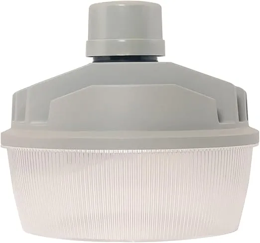 HALO Outdoor 650-Watt Equivalent Integrated LED Grey Outdoor Dusk to Dawn Area Light, 10000 Lumens, 4000K