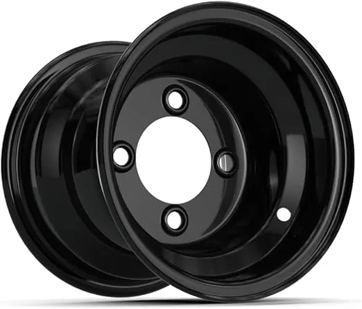 8 inch Topspin Sawtooth Tire & Steel Wheel Standard Golf Cart Assembly - Sold as One Unit