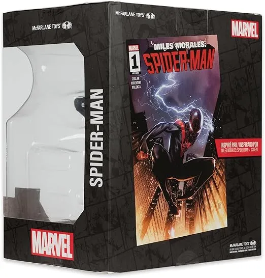 McFarlane Toys - Marvel Spider-Man 1:10th Scale Collectible with Scene (Miles Morales: Spider-Man #1)