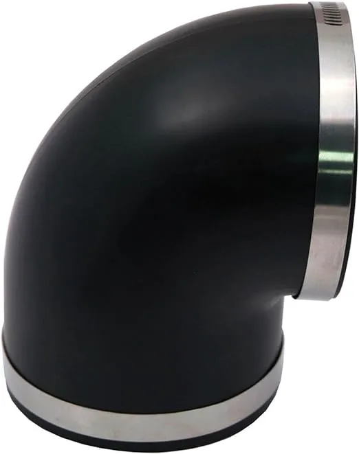 Spectre Performance 9781 Black 4" 90 Degree Boot