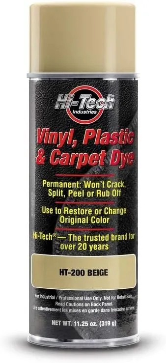 HI-TECH Vinyl, Plastic, Carpet Dye | Leather, Upholstery, Fabric Paint, Beige (1 Pack)