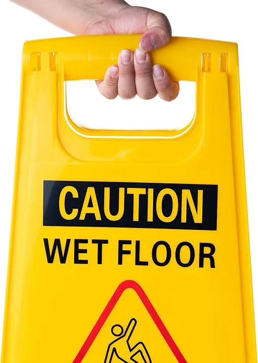 Simpli-Magic 79192 Wet Floor Caution Signs, Basic, Yellow, 3 Pack