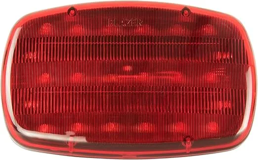 Blazer International 195C6350 LED Magnetic Emergency Light, Red