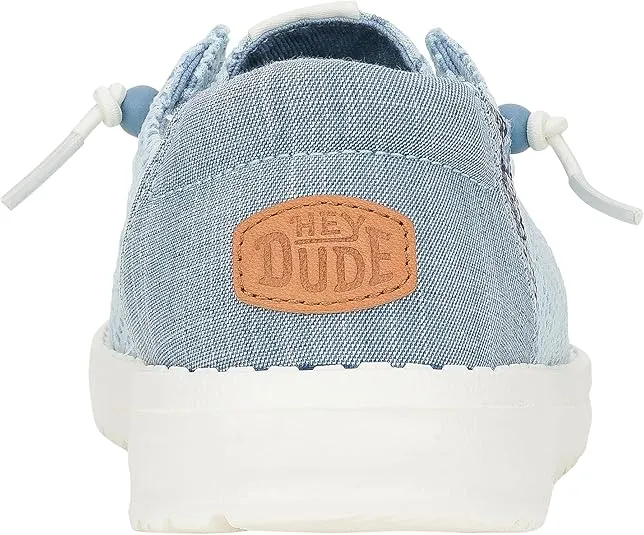 Hey Dude Women Wendy Boho Crochet Light Blue 9 Medium