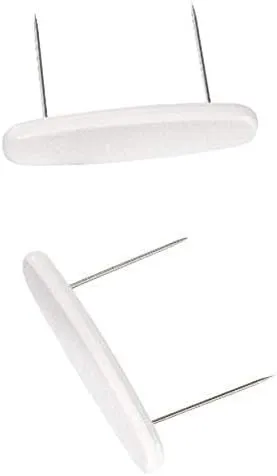 Miles Kimball Bedskirt Pins,White,One Size Fits All