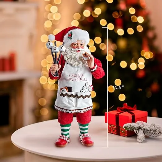 Kurt Adler 10.5-Inch Fabriché S'Mores Santa