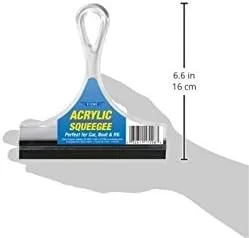Ettore 17006 Acrylic Squeegee, 6-inch,Clear