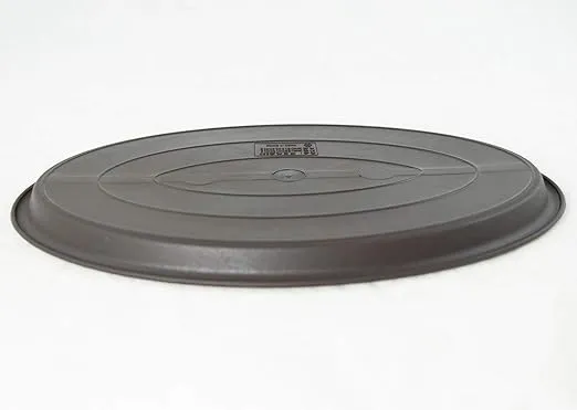 Oval Plastic Brown Humidity/Drip Tray for Bonsai Tree & House Indoor Plant - Outside Dimension 12.5"x 8.75"x 0.5"- (1023)