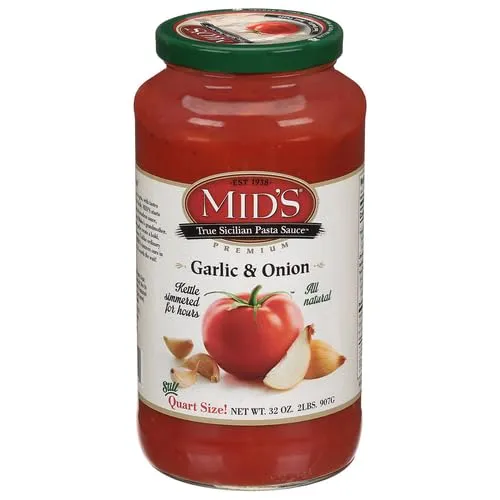Mid's Garlic & Onion Homestyle Pasta Sauce, 32 oz