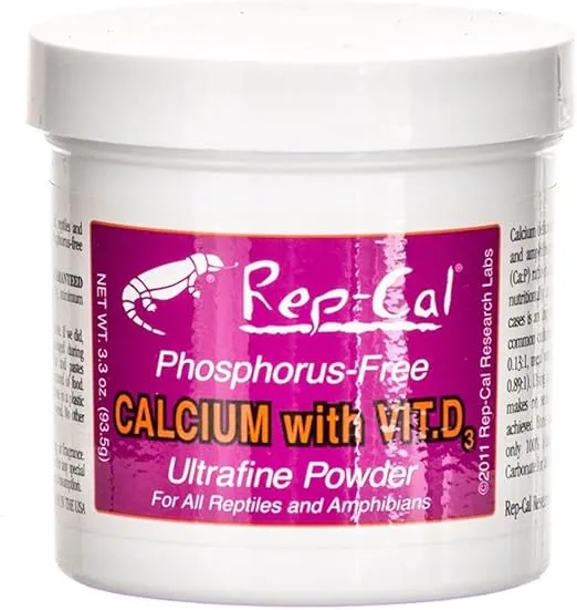 Rep-Cal SRP00200 Phosphorous-Free Calcium Ultrafine Powder Reptile/Amphibian Supplement with Vitamin D3