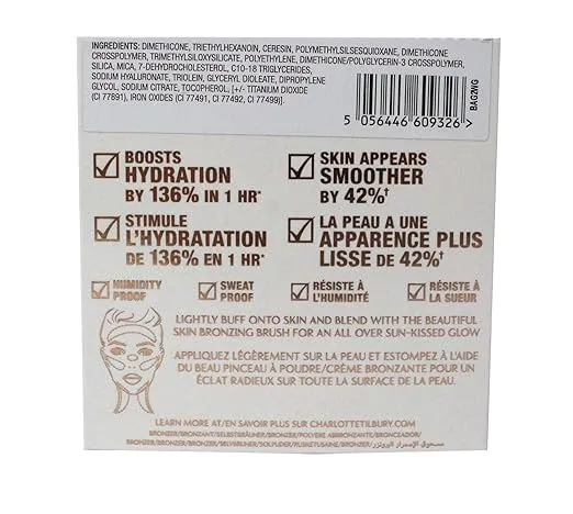 Charlotte Tilbury Beautiful Skin Sun-Kissed Glow Cream Bronzer - 1 Fair - Natural Soft Bronze