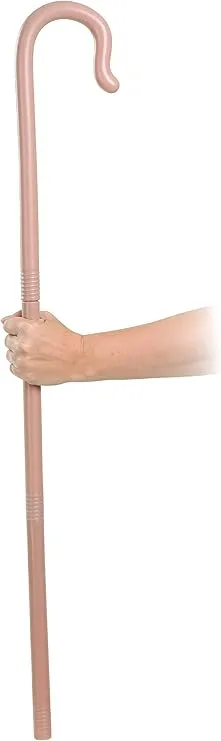 Where's Waldo Walking Cane Accessory for Old Lady or Old Man Costume - Includes 3-Piece Plastic Tubing Cane