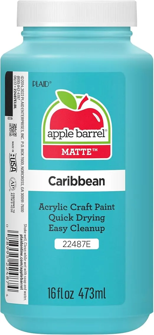 Apple Barrel Caribbean Acrylic Paint, 16 Fl Oz (Pack of 1)