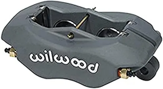 Wilwood Brake Caliper, Dynalite, 4 Piston, Aluminum, Gray Anodized, 13.060 in OD x 0.380 in Thick Rotor, 5.250 in Lug Mount, Each