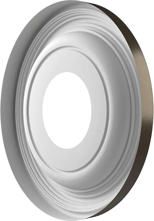 Ekena Millwork CMP10TRCDB Traditional Thermoformed PVC Ceiling Medallion (Fits Canopies up to 5 1/2"), 10"OD, Metallic Dark Bronze