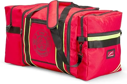 Exclusive TheFireStore Firefighter Jumbo Gear bag with Reflective Trim and Maltese Cross