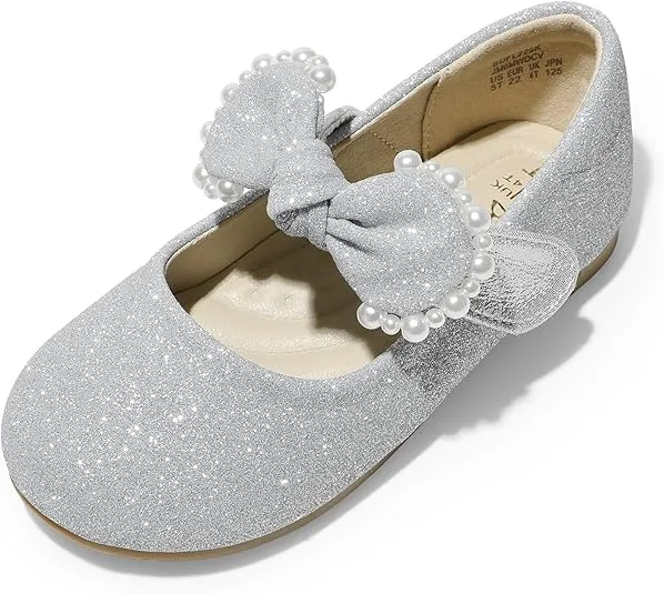 DREAM PAIRS Girl Dress Shoes Mary Jane Flats for Party School Wedding (Toddler/Little Kid)