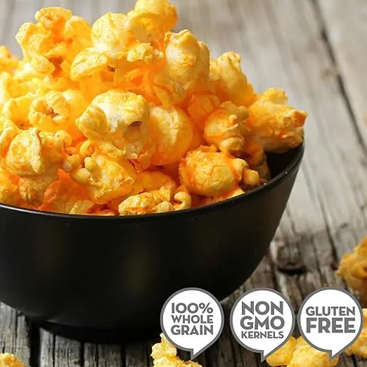 Jolly Time The Big Cheez, Cheddar Cheese Microwave Popcorn, 3.2oz Sharing Bag, 3 Bags Per Carton (The Big Cheez, 3.2 Ounce (Pack of 36))