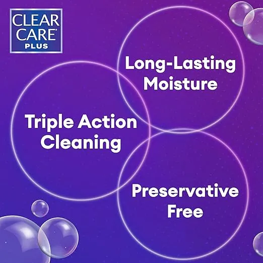 Clear Care Plus Cleaning and Disinfecting Solution with Lens Case, Clear, 12 Fl Oz