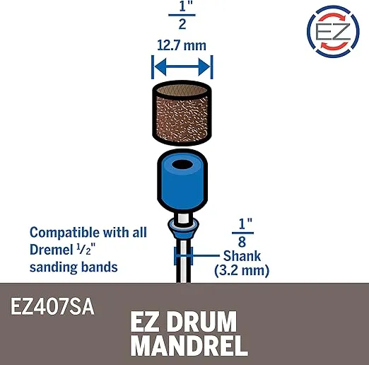 Dremel EZ407SA EZ Drum Sanding Band and Mandrel