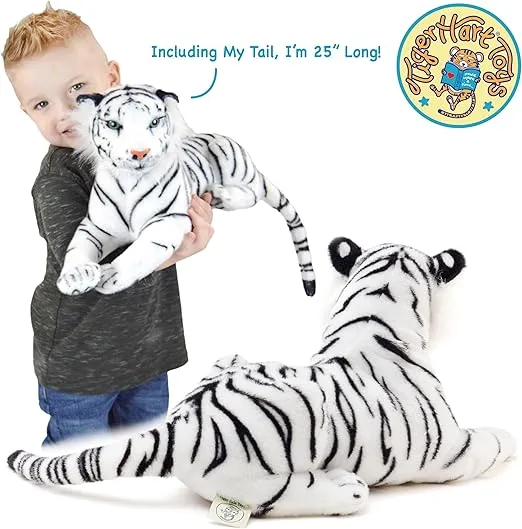 Saphed The White Tiger - 17 Inch Stuffed Animal Plush