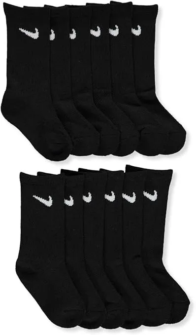 Nike Cushioned Mesh Crew Socks 6-Pack (Little Kid)