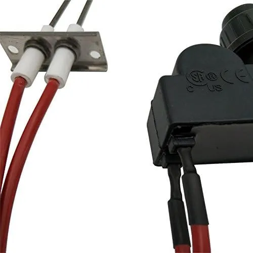 MENSI double ignition kit electronic igniter with high spark plug wire length 450mm each for Catering euqipment stove