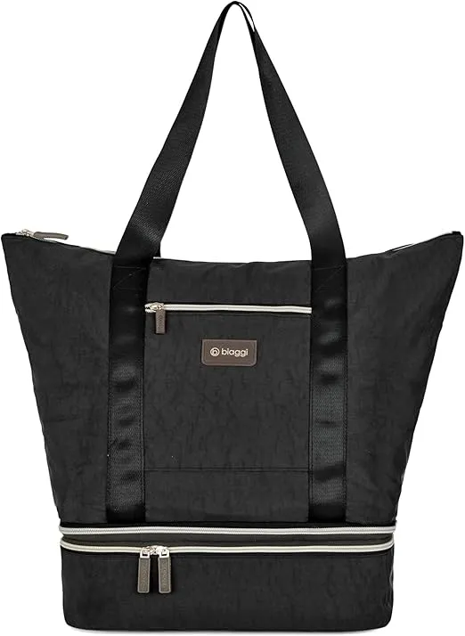 Biaggi CARRY CUBE TOTE - Versatile Travel Tote with Detachable Zipcube and Trolley Sleeve - Your Ultimate Travel Companion