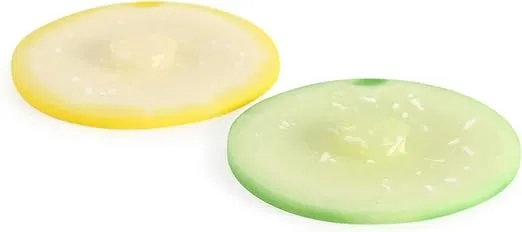 Charles Viancin - Set of 2 Citrus 4” Silicone Drink Covers - Airtight Seal on Any Smooth-Rimmed Glass, Keep Drinks Cool or Hot, Protect from Winged Pests - BPA-Free - Oven, Freezer, Dishwasher Safe