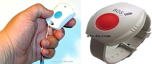 Elderly Senior Medical Alert System | NO Monthly Fees | No Subscription | Calls Family and/or Friends and/or 911 | Uses Landline or Cell Phone Adapter White