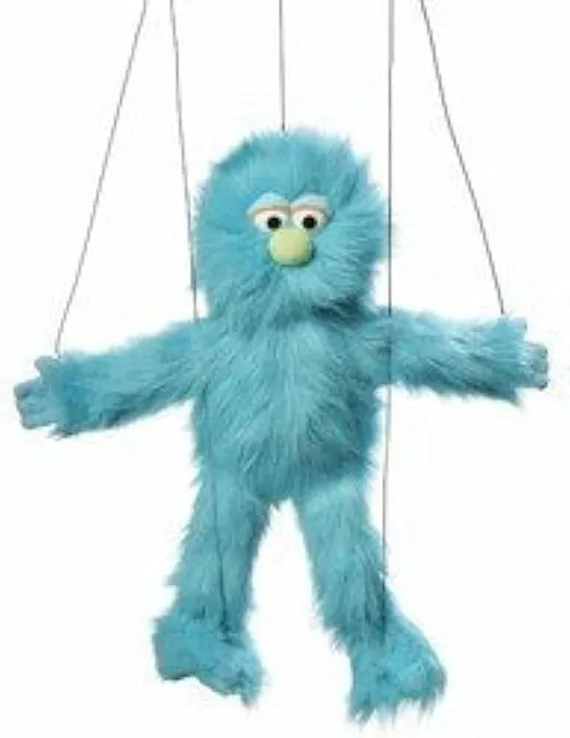 Blue Monster Marionette String Puppet