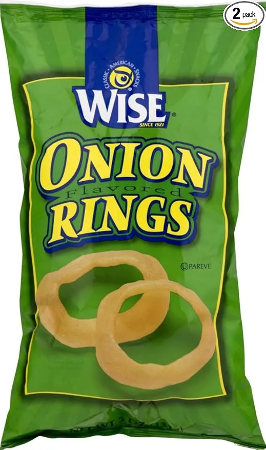 Sudopo Wise Foods Crispy Onion Rings 5 oz. Bag (4 Bags)