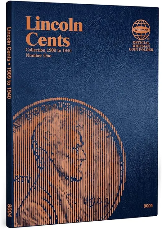 Whitman US Lincoln Cent Coin Folder Volume 1 1909 - 1940 #9004