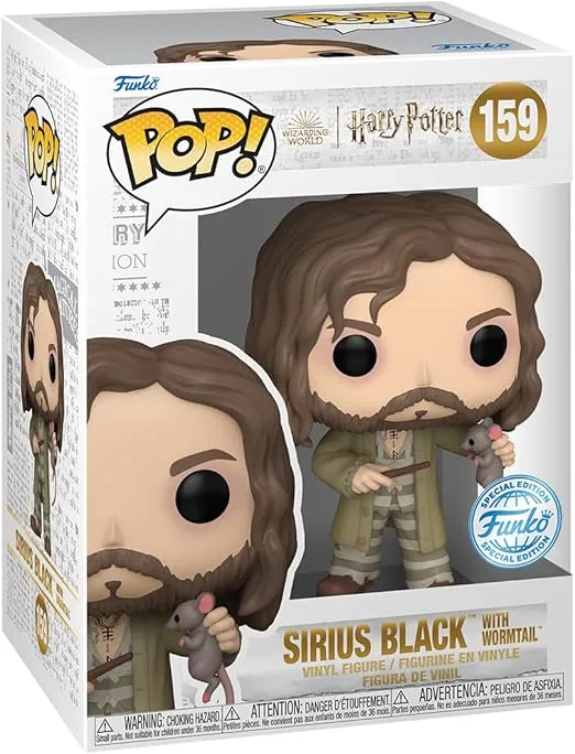 Funko Pop! Harry Potter: Prisoner of Azkaban - Sirius Black with Wormtail (BoxLunch Exclusive), 76708