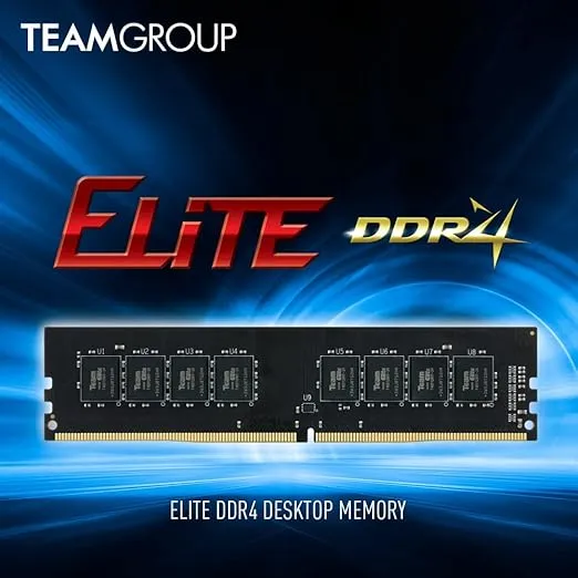 TEAMGROUP Elite DDR4 32GB Single (1 x 32GB) 3200MHz (PC4-25600) CL22 Unbuffered Non-ECC 1.2V UDIMM 288 Pin PC Computer Desktop Memory Module Ram Upgrade - TED432G3200C2201
