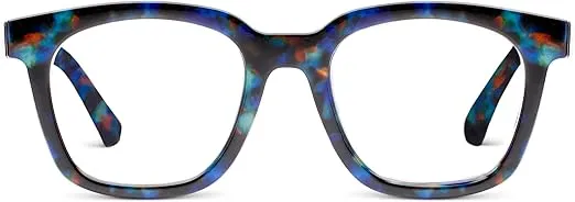 Peepers by PeeperSpecs Women's to The Max Square Blue Light Blocking Reading Glasses