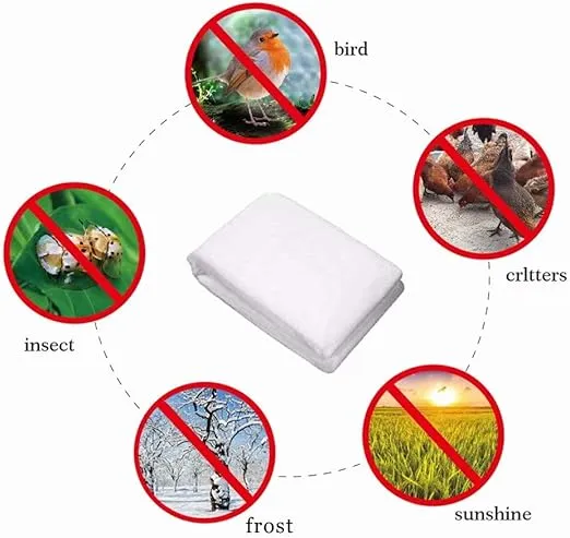 Agfabric Plant Cover Warm Worth Frost Blanket - 0.95 oz 120"x 120" Shrub Jacket, Rectangle Plant Cover for Season Extension&Frost Protection