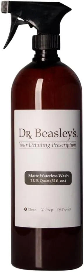 Dr. Beasley's Matte Waterless Wash 32oz - No Water Needed, Easily Removes Dirt & Dust, High Lubricity Formula Safe for Surfaces, Made for All Matte Finishes, Vinyl, PPF